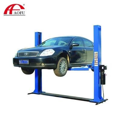 Aofu Automatic 3500kg 4000kg Capacity Vehicle Lift Auto Lift Hydraulic Lift Two Post Car Lift