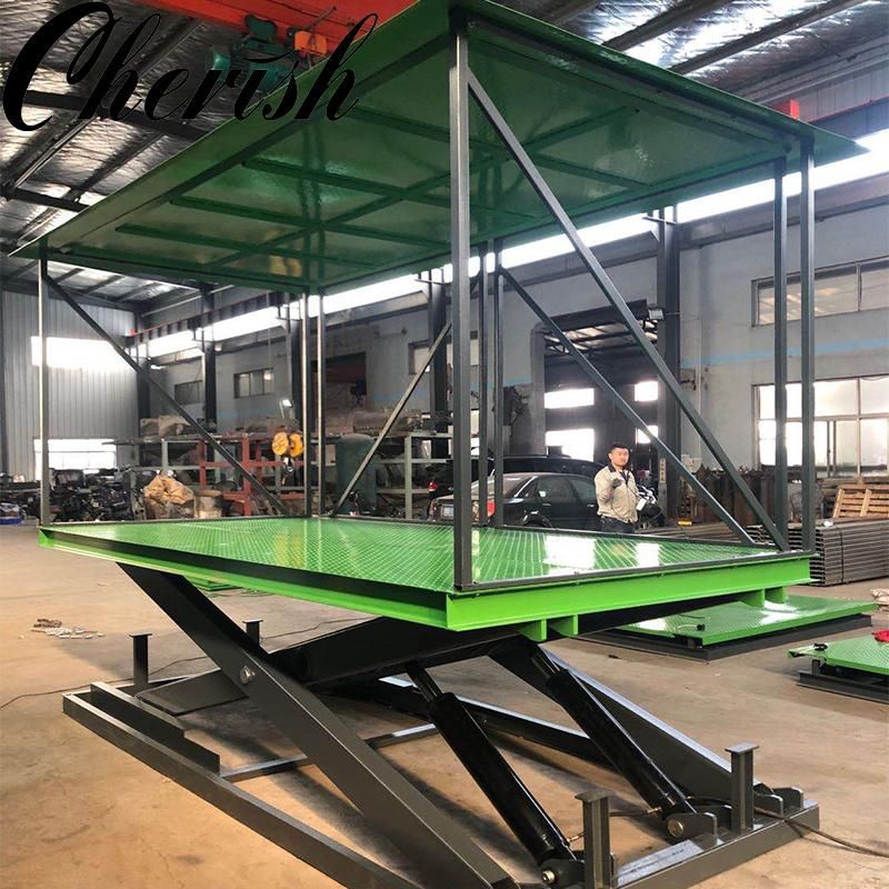 Customized Hydraulic Scissor Platform Lift for 2 Cars