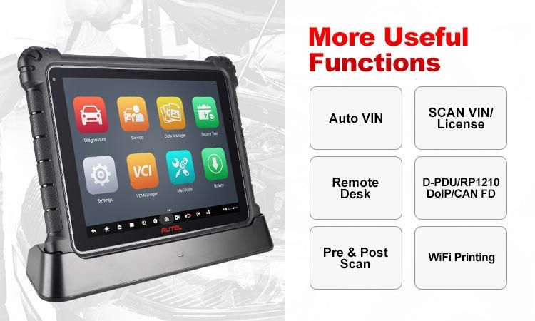 Autel Maxisyis Ultra Lite Construction Equipment Diagnostic Tool Latest OE Level Obdii Diagnostics & Services to Advanced ECU Coding and Programming