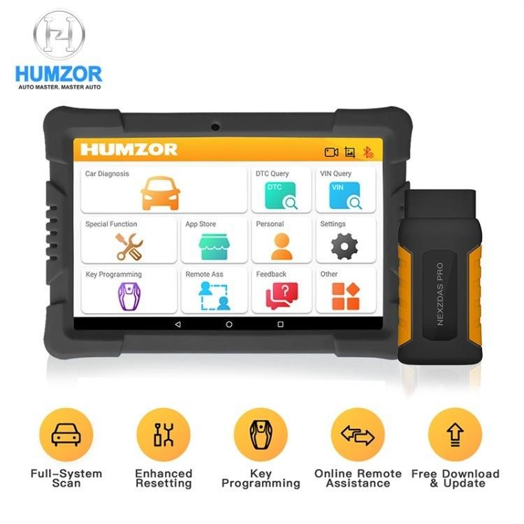 9.6 Inch Tablet OBD2 Scanner Auto Car Scanner Diagnostic Tool Pad Key Programmer Code Reader Humzor Nexzdas