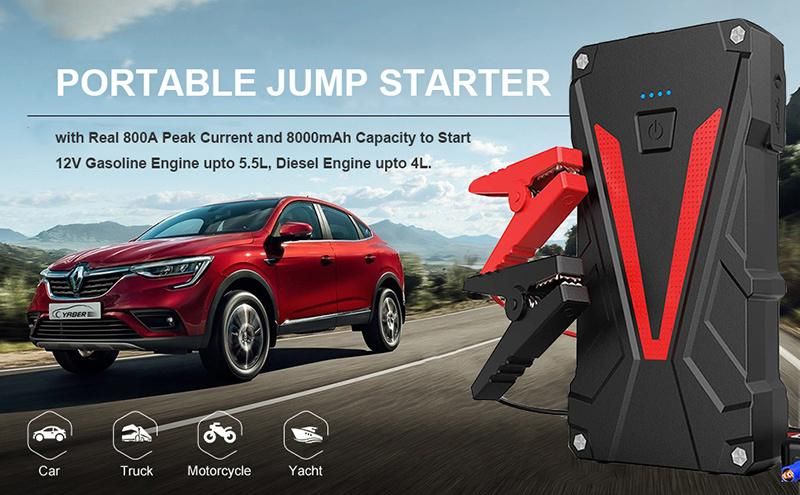800A Peak Lithium Portable Battery Jumper Box Start Pack Car Jump Starter
