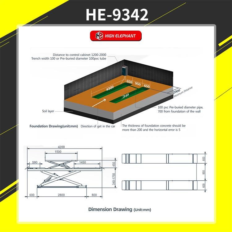 Scissor Lift/ Car Lift/Auto Lift/Hydraulic Lift for Car Hoisting/Heavy Duty Alignment Scissors Lift Car Maintenance Equipment/