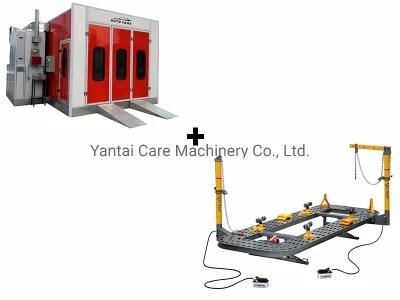 Car Spray Paint Booth and Repair Frame Machine Combo for Sale