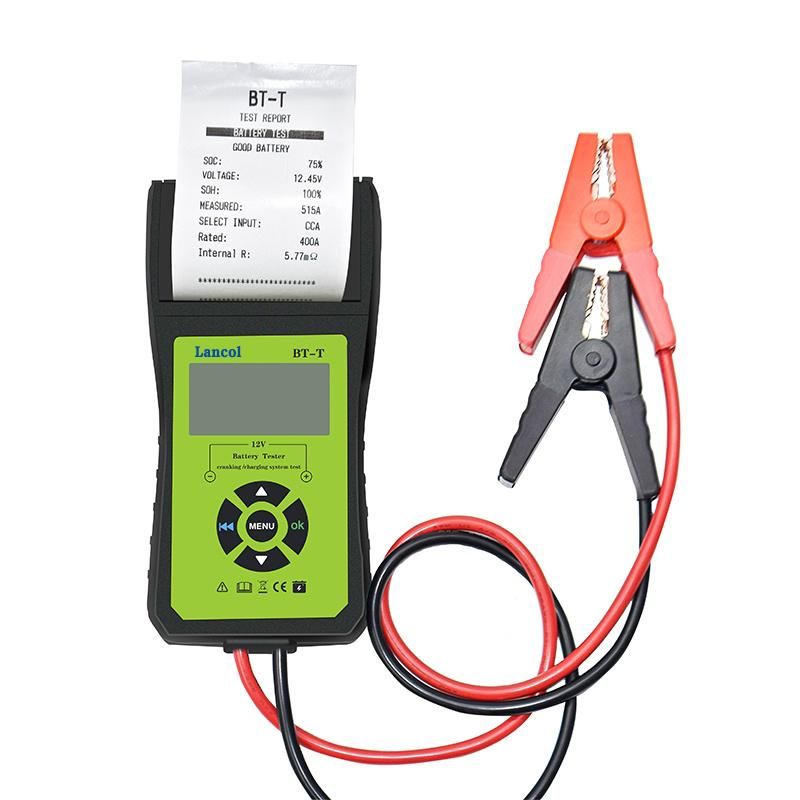 CCA Digital Car Battery Tester Analyzer with Printer Bt-T