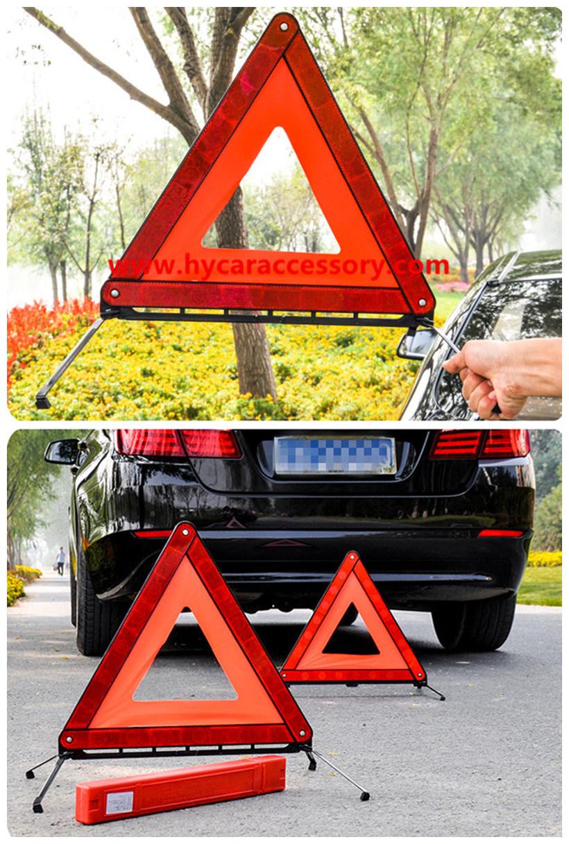 CE Wholesale Road Safety Red Emergency Reflective Foldable Auto Car Warning Triangle