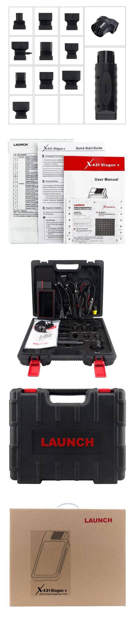 Launch X-431 Diagun V Full System Set Diagnostic Machine OBD2 for Universal Cars