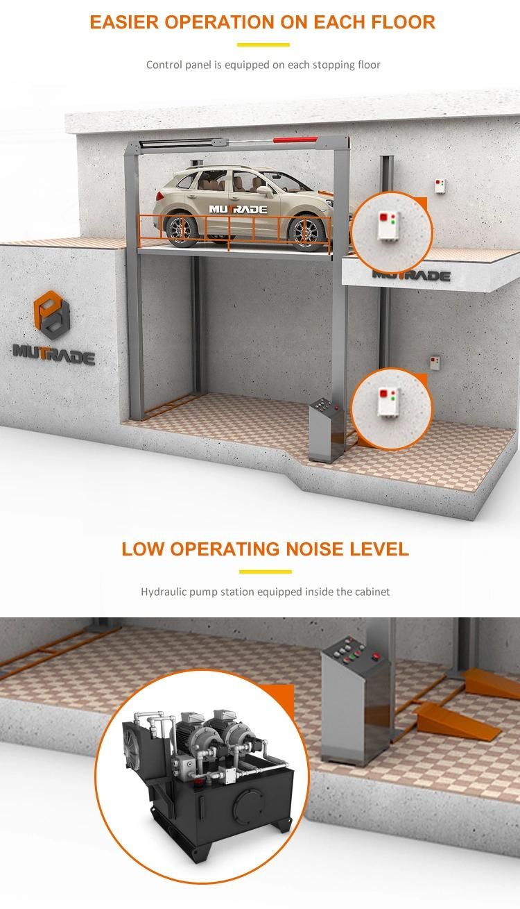 High Load 4 Post Liting Platform Garage Equipment