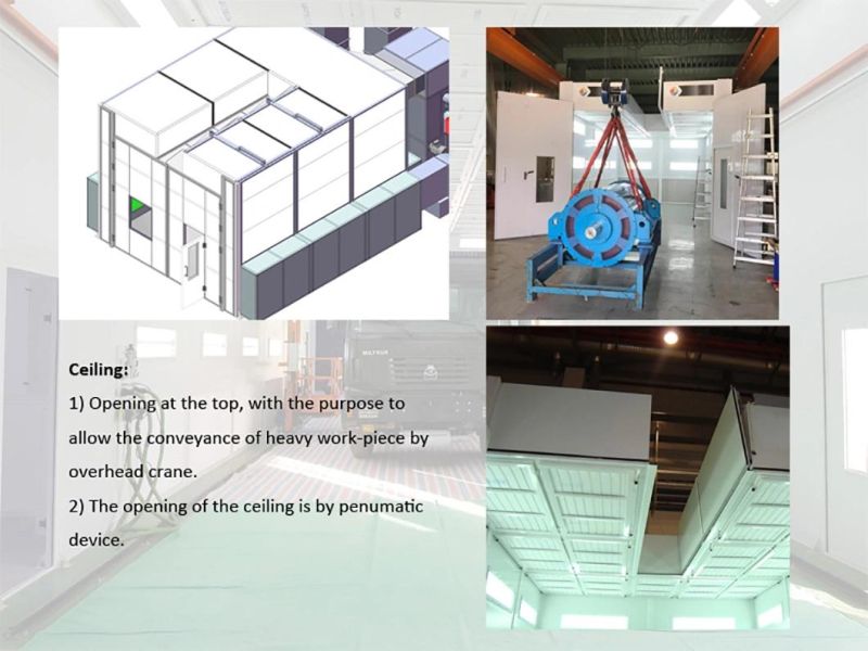 Full Down Draught Spray Booth Paint Spray Booth Garage Paint Booth for Truck and Bus Refinishing