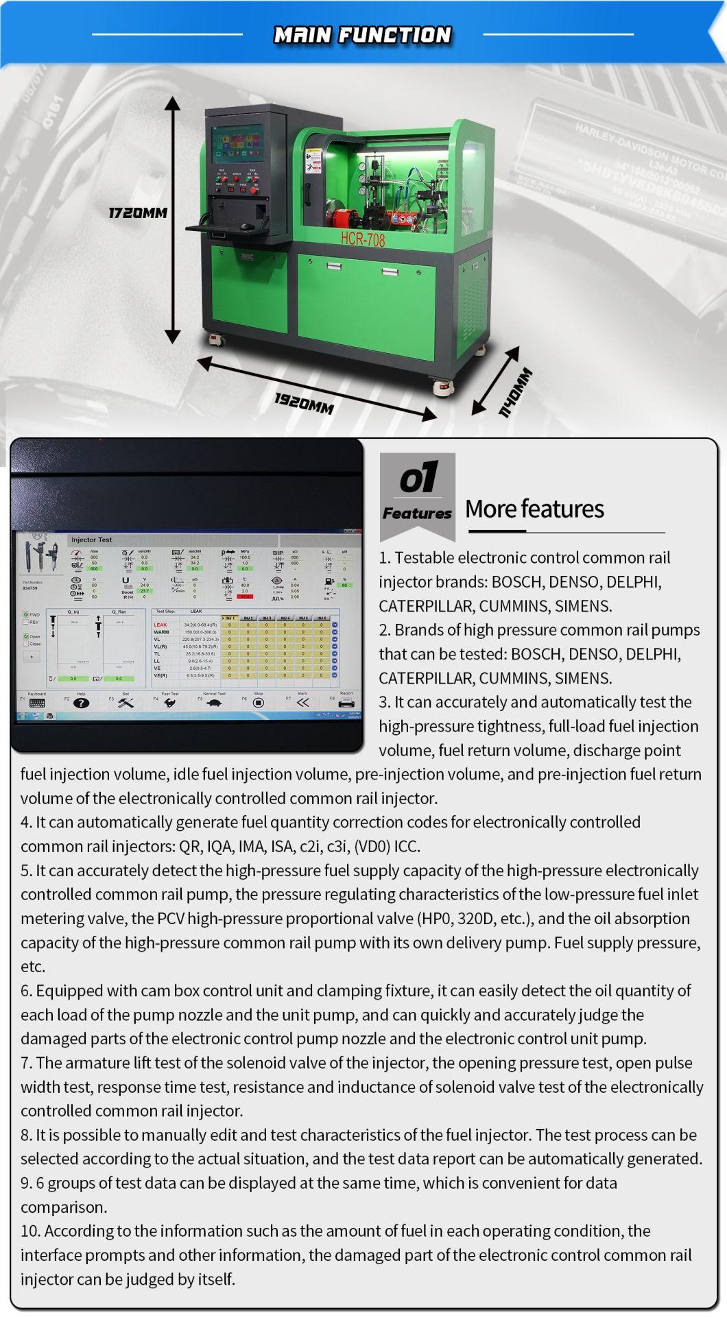 Hcr-708 Common Rail Injector and Pump with Automatic System Eui Eup