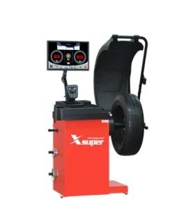 Intelligent Wheel Balancer with Sonar Measurement Technology for Workshop