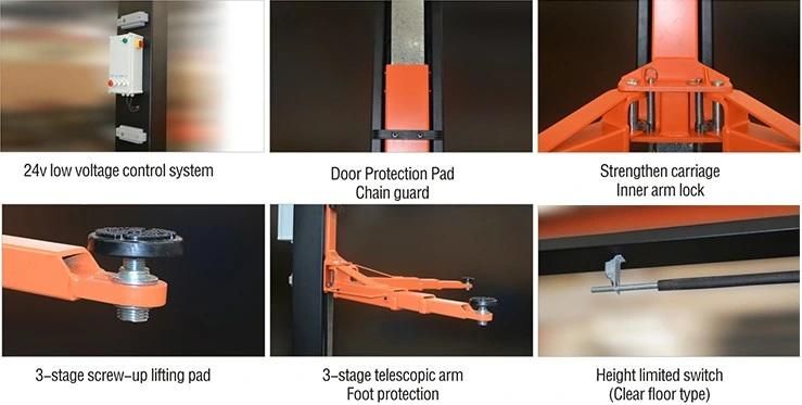 Manual Release Two Post Hydraulic Car Lift