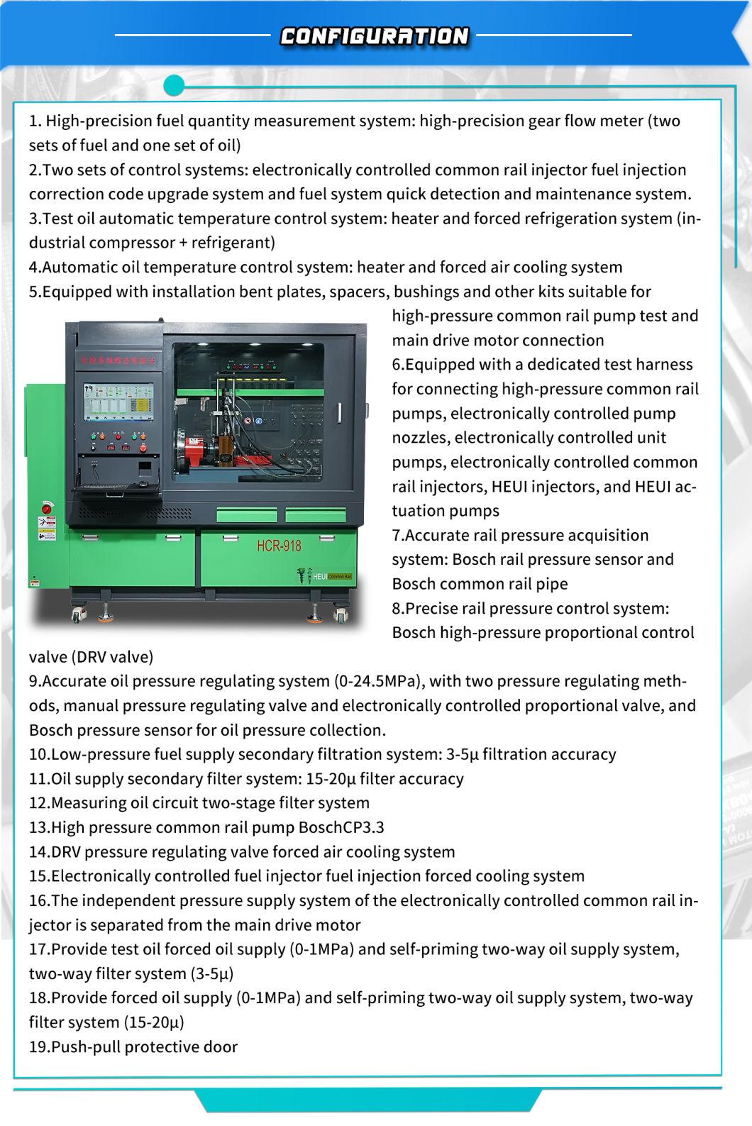 Hcr-918 All Function Injection and Common Rail Test Bench