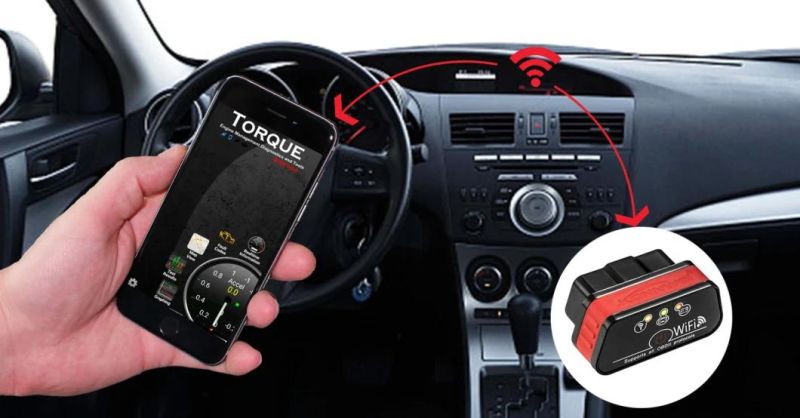 Konnwei Kw903 WiFi Bluetooth Car Daignostic Tool Auto Diagnostic Scanner Sensor Tester Torque OBD2 iPhone/Android