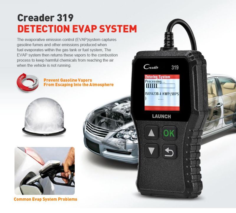 2019 OBD2 Car Code Reader Scanner Launch Cr319 DIY Vehicle Diagnostic Tool as Cr3001