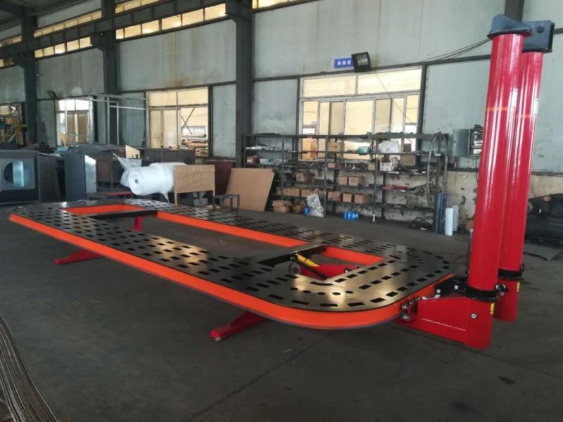 Steel Plate Tilt Bed Frame Machine Autobody Collision Machine