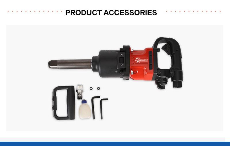 1" High Torque Type Repair Tools Air-Powered Pneumatic Impact Wrench at-D6120L