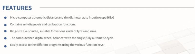 Wheel Balancer Automatic Distance and Input Balancing Machine Alu Data