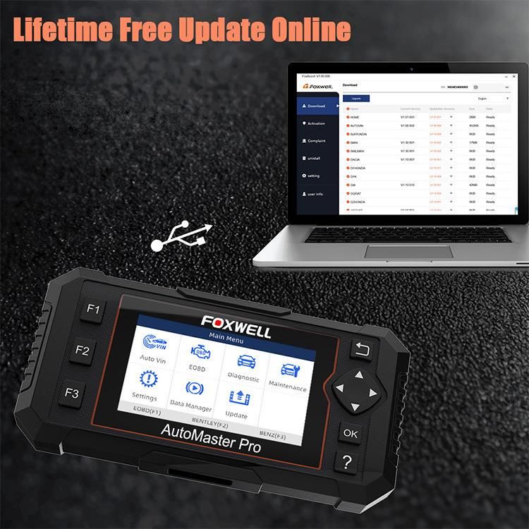 Foxwell Nt614 Elite OBD2 Car Diagnostic Tool Engine ABS SRS Airbag at+Epb Oil Reset Code Reader OBD 2 Obdii Automotive Scanner