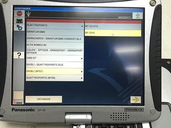 Mdvci Maserati Detector SD3 Support Programming and Diagnosis with Maintenance Data Installed on Panasonic CF19 Ready to Use