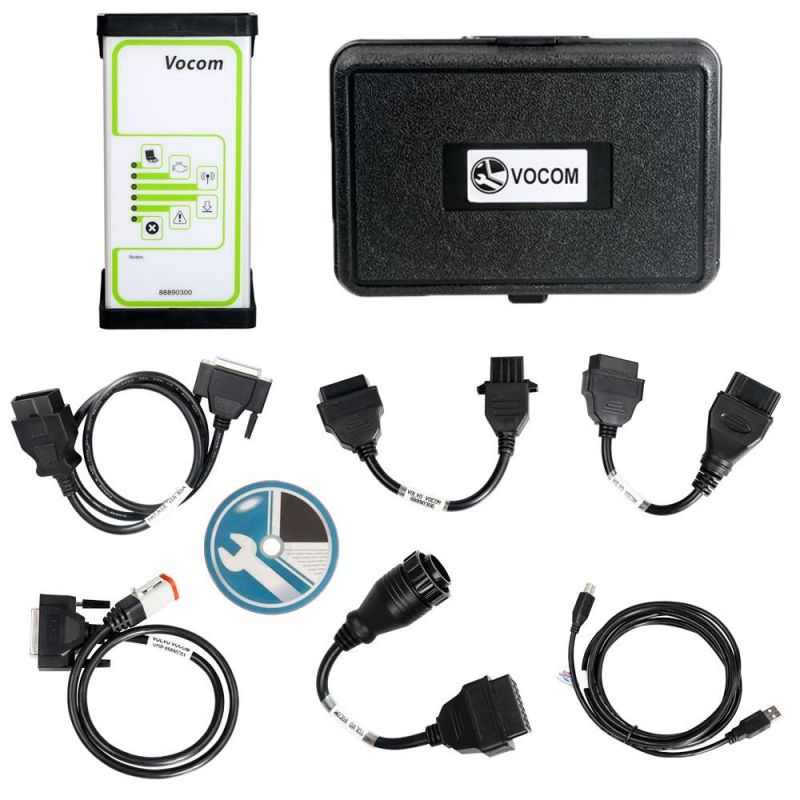 Volvo 88890300 Vocom Interface Ptt 2.03 or Ptt 2.8.121 Truck Diagnose Tool for Volvo, Renault, Ud, Mack Truck Plus Lenovo T420 Laptop