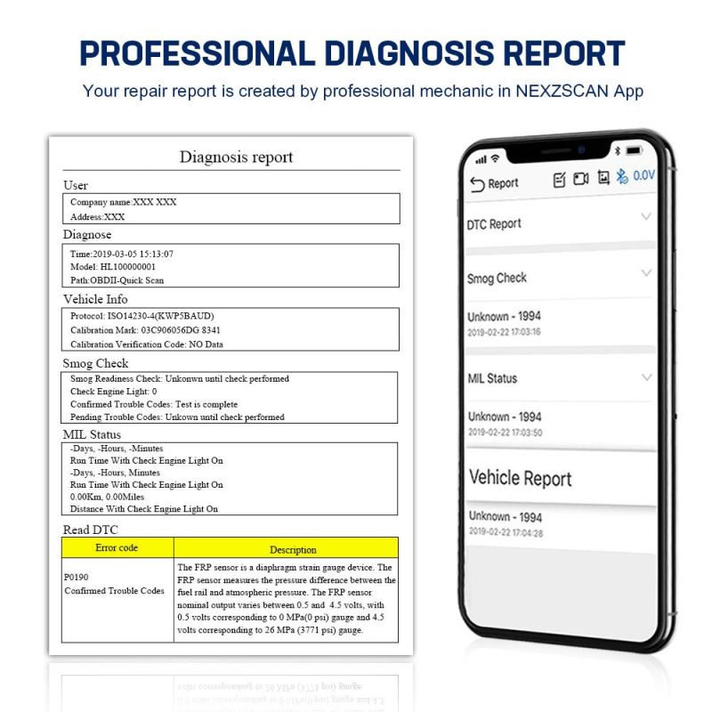 Nexpeak Nexzscan OBD2 Diagnostic Scanner Bluetooth Code Reader Work with Iosandroid Automotive Diagnostic Scanner Better Than Elm327