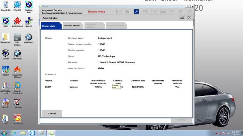 BMW Icom A2 a+B+C Plus Lenovo X220 I5 4GB Laptop V2022.03 Engineers Version Ready to Use