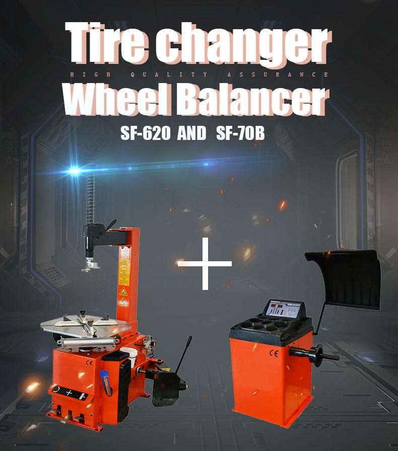Black and Orange Tyre Changer Machine