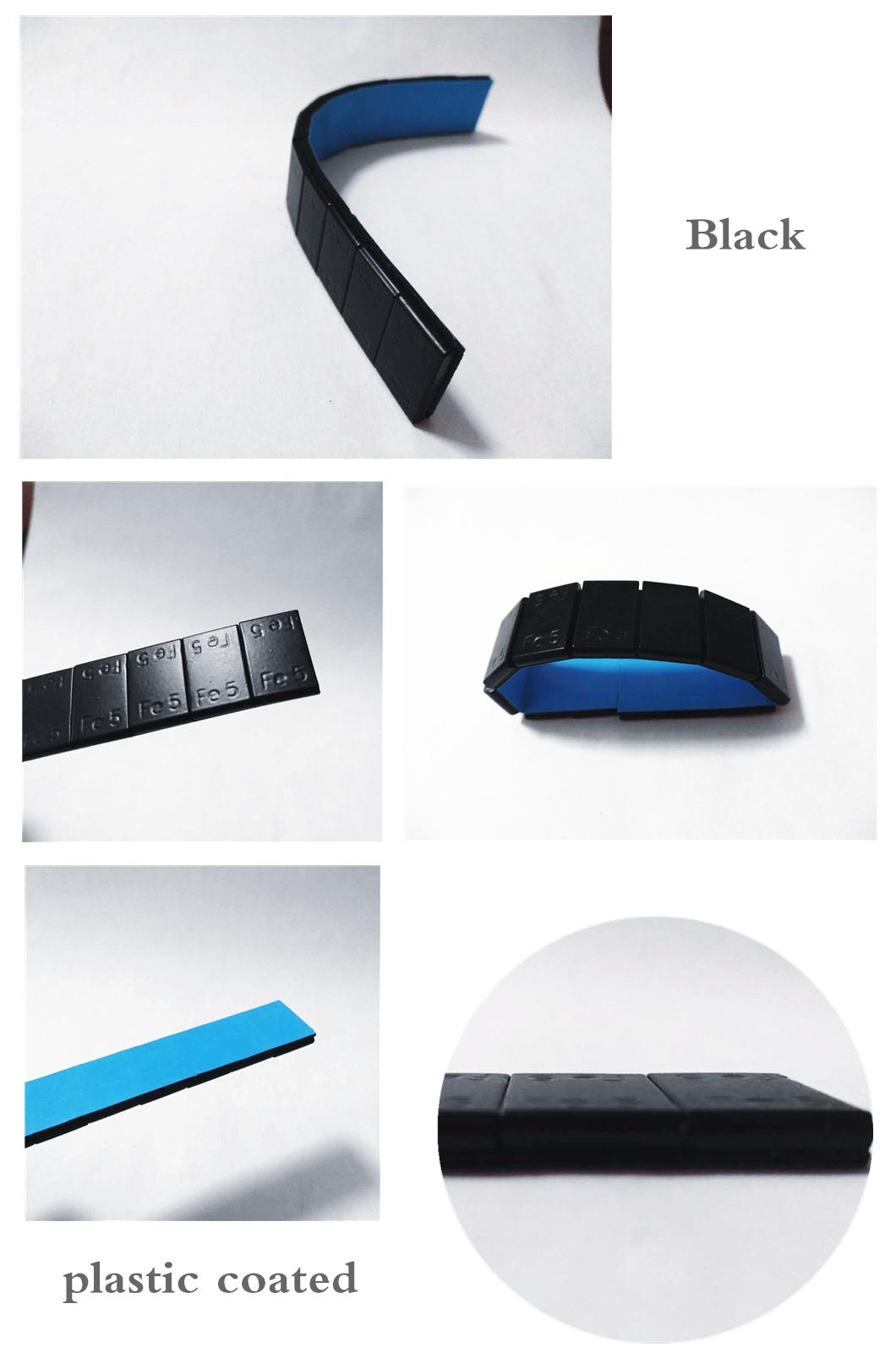 Black Plastic Coated Adhesive Wheel Balance Weights for Auto Parts