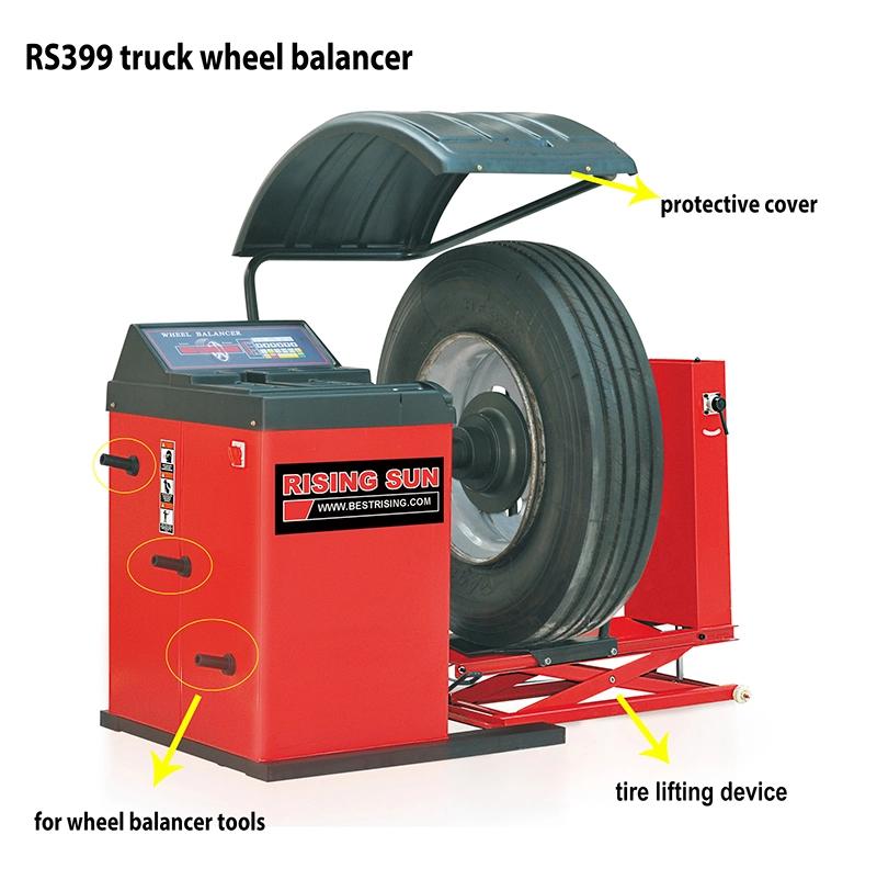 Semi Automatic Wheel Balancer Truck Rrepair Machine