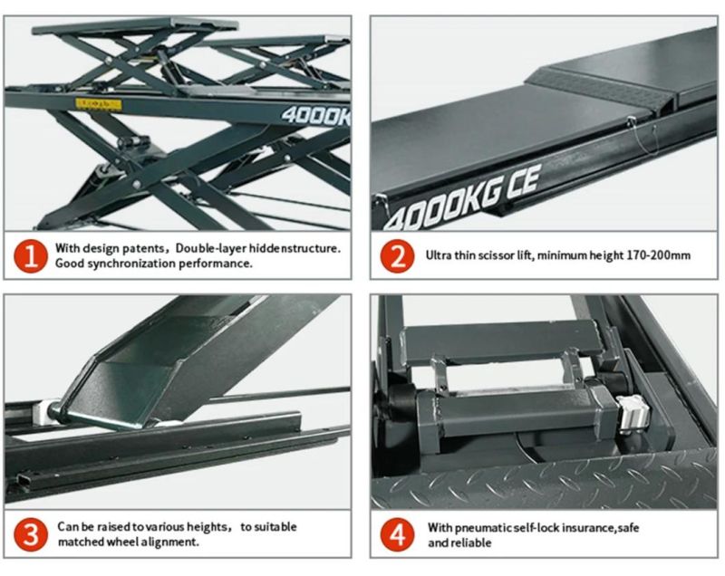 Jintuo Hydraulic Scissor Car Lifting Machine for Repair Workshop