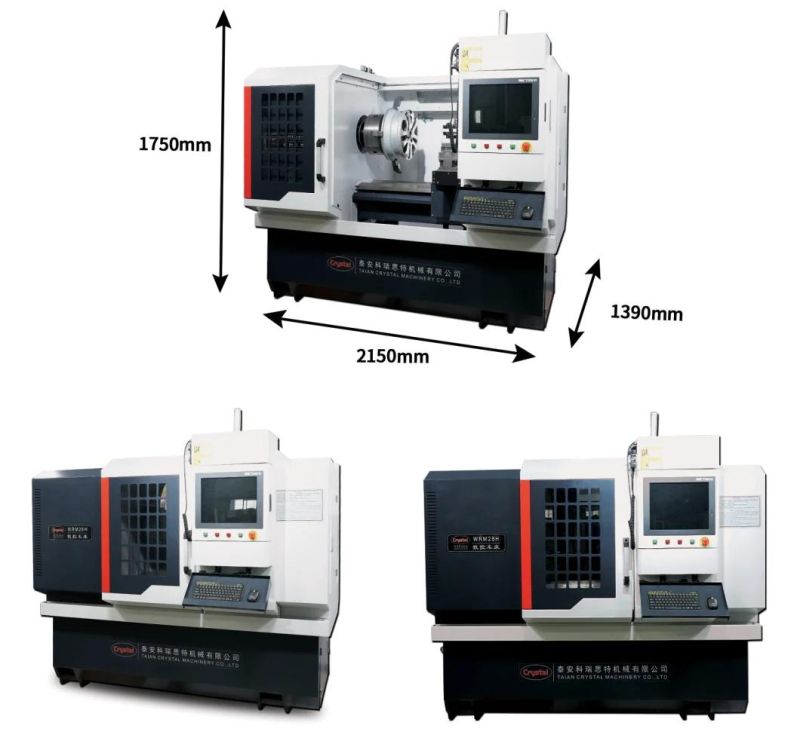 Rim Repair Refurbishment Equipment CNC Lathe for Mag Wheel Repair Wrm28h