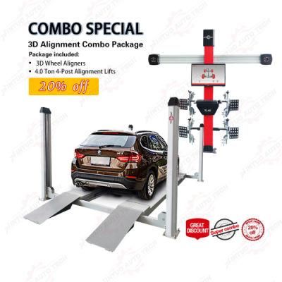 3D Wheel 4 Post Auto Car Lift for Wheel Alignment