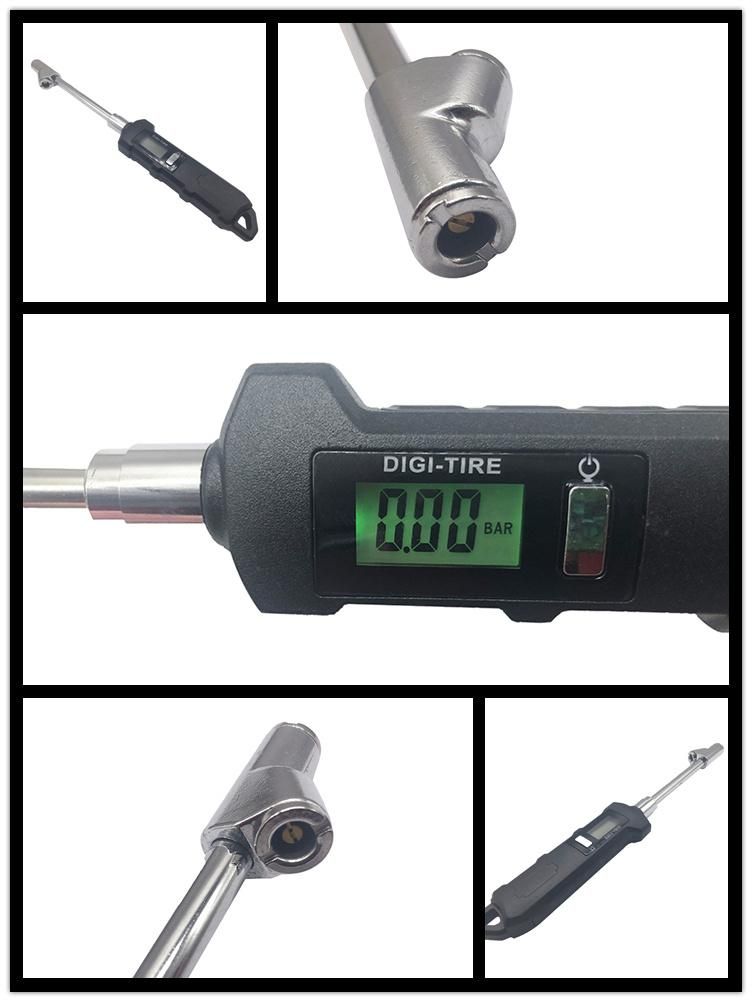 Simple Operated Digital Backlighting Tyre Pressure Gauge