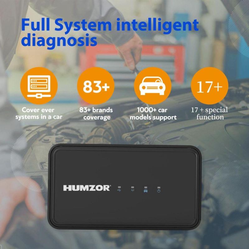 Humzor Nexzsys Ns706 Full System Car Diagnostic Scanner for Sas CVT ABS Gear Learning 13 Reset Service OBD2 Diagnosis Tool