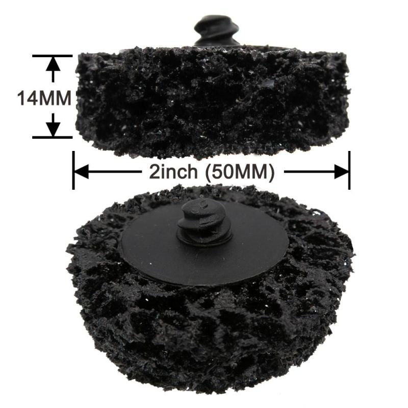 2 Inch 50mm Benchmark Abrasives Black Roll Lock Surface Preparation Discs for Paint Removal