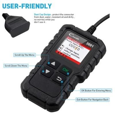 Good Price Launch Cr3001 Code Reader OBD2 Diagnostic Scanner Eobd Auto Reader Scanner for Universal Cars