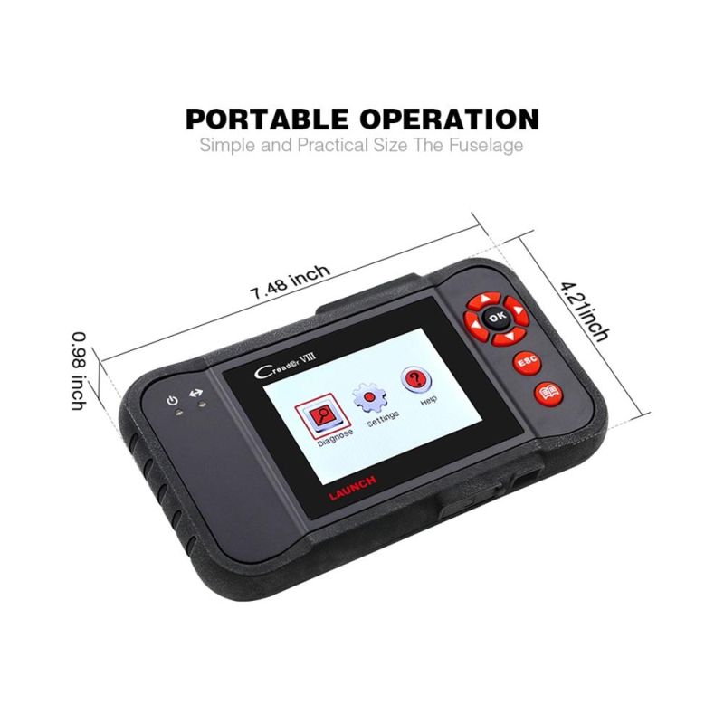 Launch Creader VIII Auto Scanner Four System Reset Function Obdii