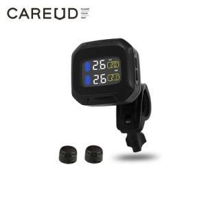 Careud M3 Waterproof Motorcycle Real Time Tire Pressure Monitoring System TPMS Wireless LCD Display Internal or External Th/Wi Sensors