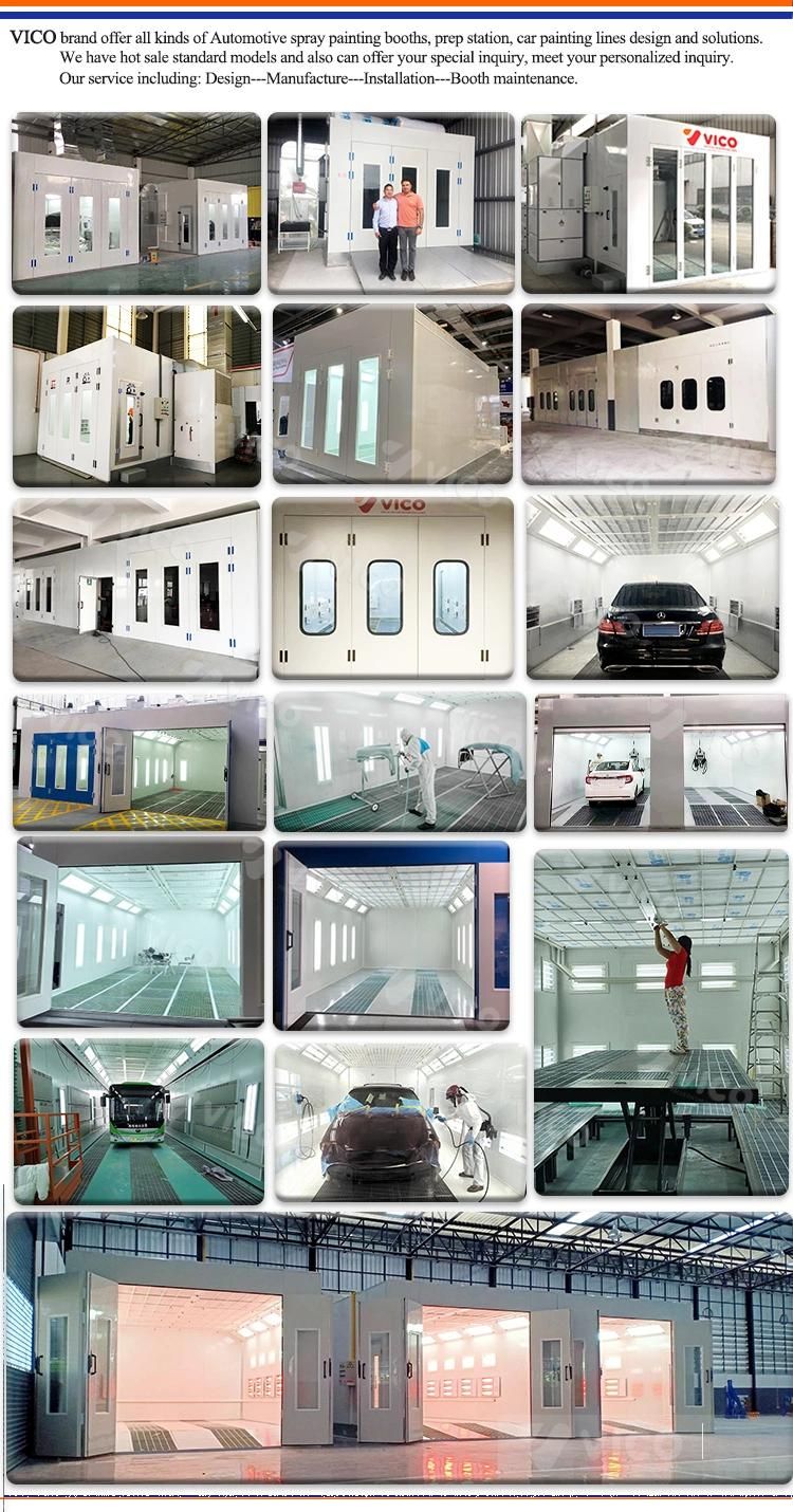 Vico Car Spray Booth Auto Collision Center Baking Oven