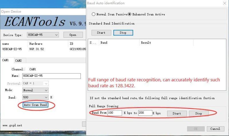 Gcan Supports Ecantools Test Software and Secondary Development Canbus Analyzer