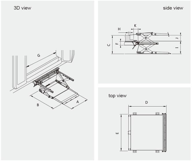 Uvl-F-730 Wheelchair Lift for Rear Door of Van