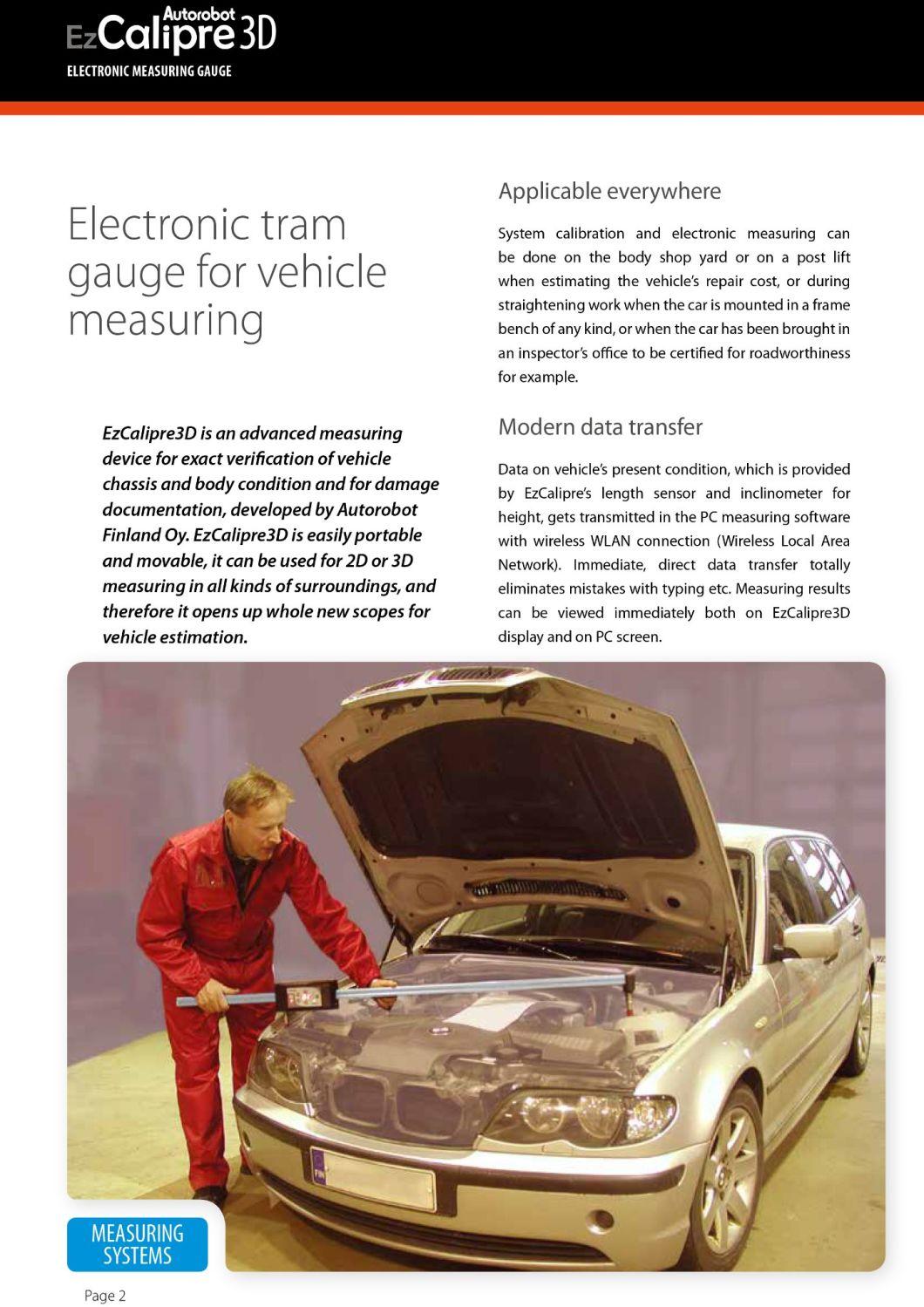 3D Electronic Measuring Instrument Collision Center Garage Equipment