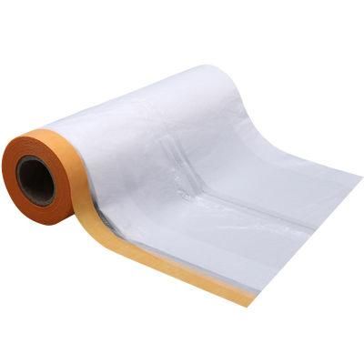 Auto Paint Masking Plastic Film Protection Masking Film Covering Tape for Car