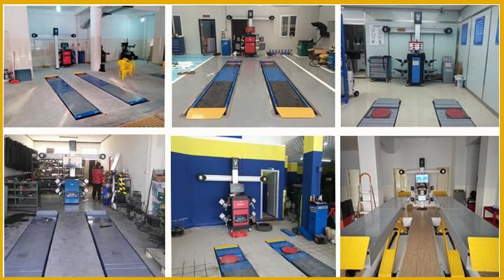 5 Ton Hydraulic Scissor Car Lift in Floor for Wheel Alignment