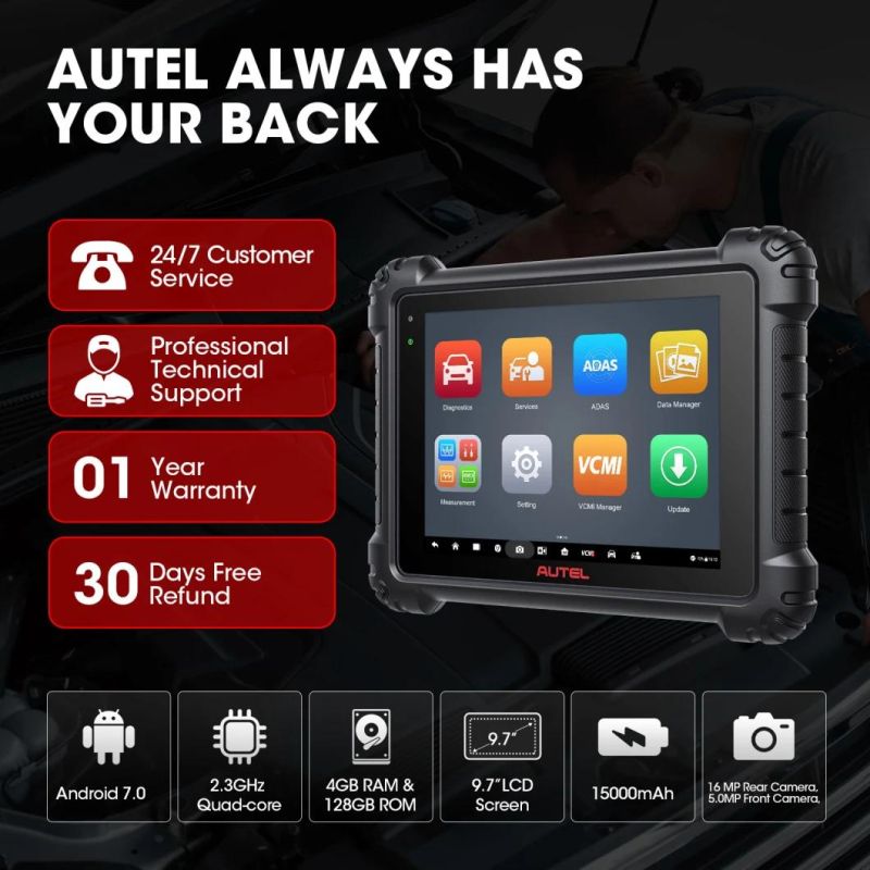 Autel Maxisys Ms919 Scanner Same as Autel Ultra Automotive Diagnostic Scanner with 5-in-1 Vcmi, Intelligent Diagnostics, 36+ Service Functions, ECU Programming