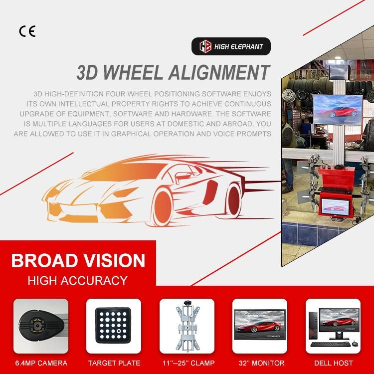 Automotive Garage Equipment Auto 3D Car Wheel Alignment Equipment for Sale