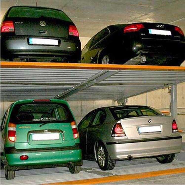 Low Ceiling Garage Parking Elevator with Pit for 4 Cars