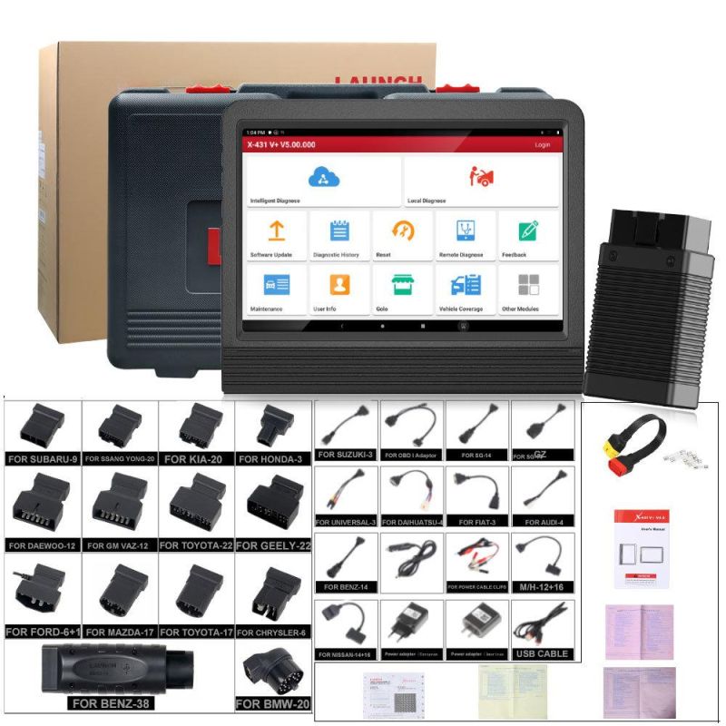 Original Launch X431 V+ 4.0 Full System Diagnostic Tool with Launch Giii X-Prog3 Immobilizer Programmer