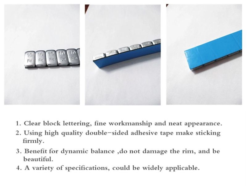 Sticking Type Zinc Wheel Balance Weight for Auto Wheel