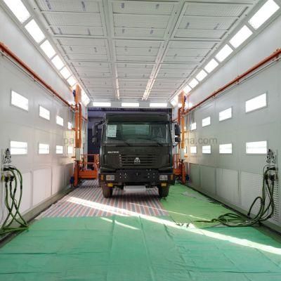 Infitech Side Downdraft Bus/Truck Paint Cabin with Man Lift